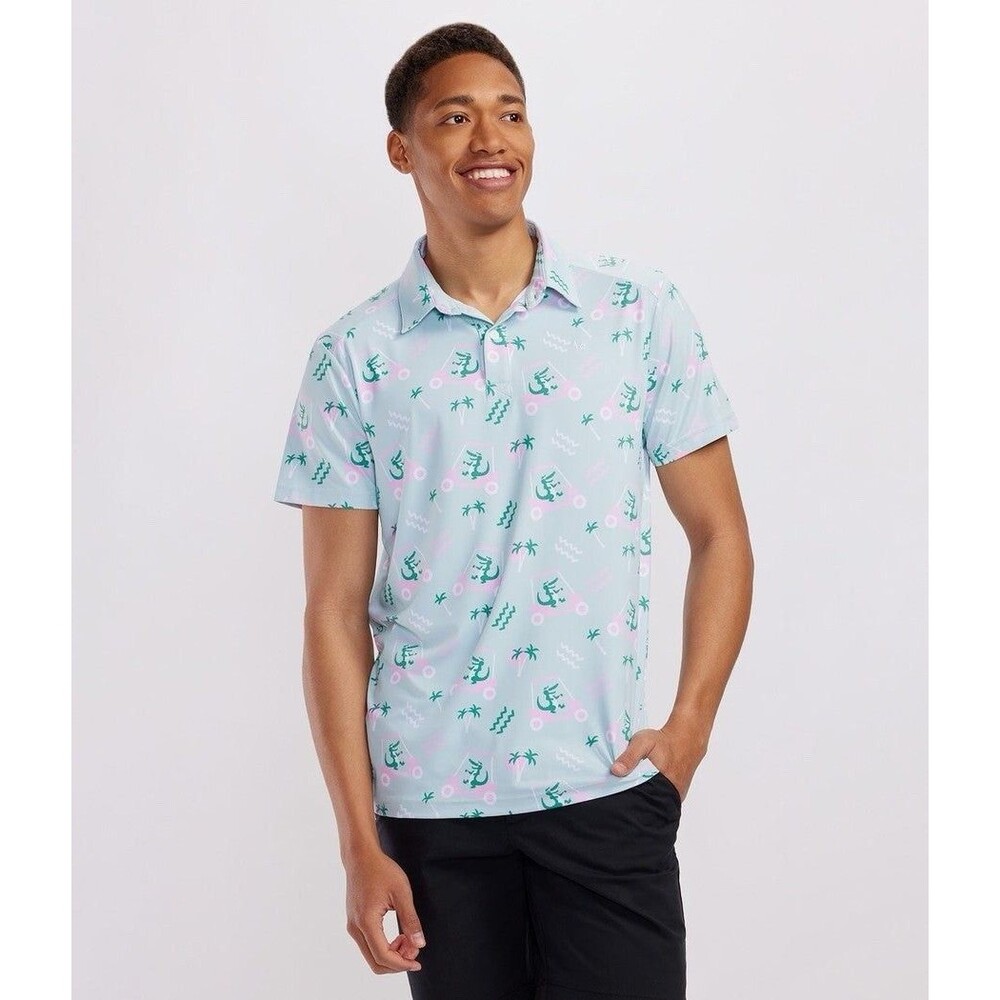 Tipsy Elves Men’s Golf Cart Gator Golf Polo XXL - Picture 2 of 9